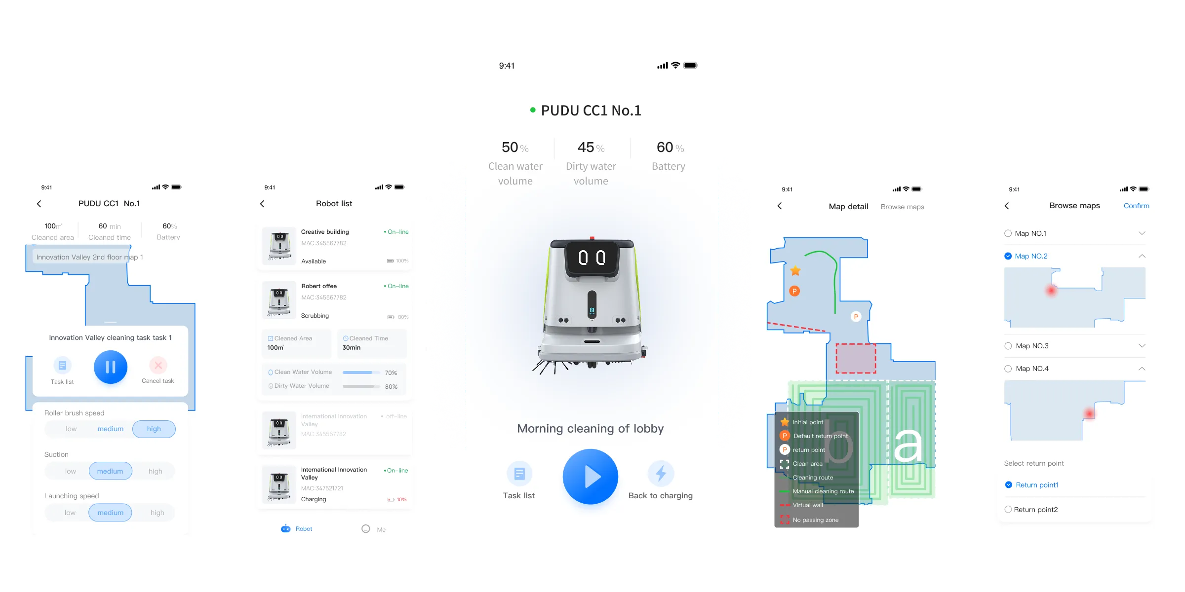 Toute la flotte dans une application