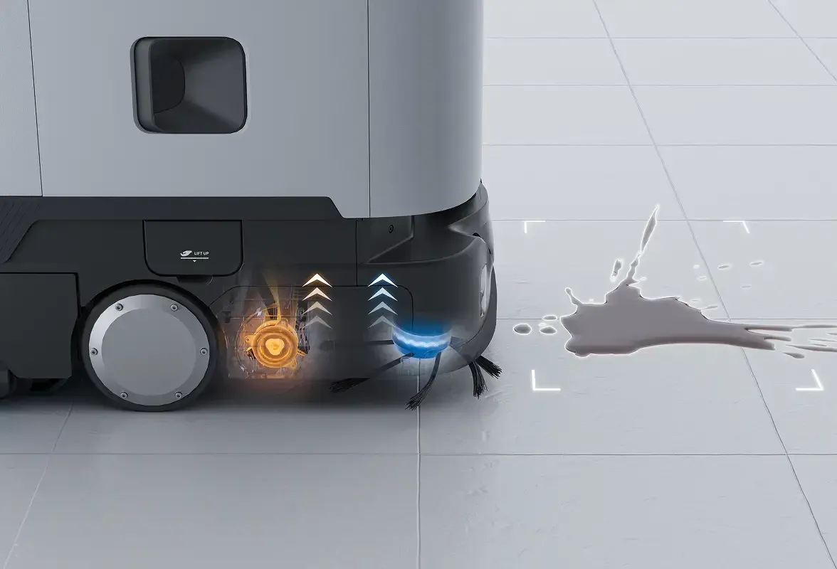 Détection de liquide renversé par le Pudu ET1