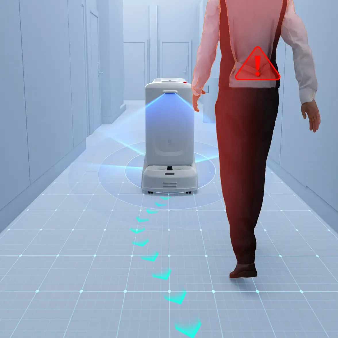 Évitement 3D dans les espaces partagés