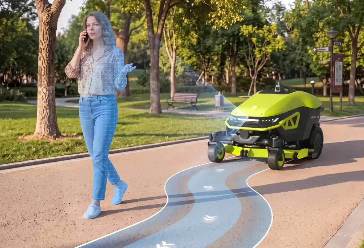 Piétons, véhicules, mobilier : il adapte sa réaction